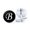 B, variant on Mightlink 1 Pair Men Cufflinks Letter Pattern Electroplating Smooth Surface Exquisite Craftsmanship Fashion Item Decorate Alloy Men Fashion A-Z Single Alphabet Cufflinks Custom Accessory