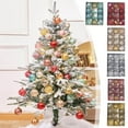 thumbnail image 7 of Christmas Ornaments, Christmas Tree Decorations, Multicolor Shatterproof Sequined Hanging Balls, Plastic Durable Holiday Pendant Set, 7 of 7