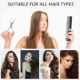 thumbnail image 4 of 5Pcs Carbon Fiber Hair Brush Fine and Wide Tooth Hair Styling Comb Rat Tail Comb, 4 of 4