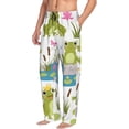 thumbnail image 2 of Balery Cartoon Frogs print Men's Pajama Pants,Ultra Lightweight Pjs,Lounge Pant-X-Large, 2 of 9