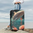 thumbnail image 7 of Fuzoiu Flower White Dolphin Print Suitcase Cover,Washable Luggage Covers for Suitcase,Elastic Luggage Protector Cover,Scratch Resistant Travel Suitcase Covers-Large, 7 of 7