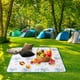 thumbnail image 3 of Fiudx Alfombra de Viaje para Exteriores, Impermeable, para Picnic, Manta de Playa Antiarena, Fácil de Limpiar, Multiusos para Exteriores, para Picnic Familiar, Tamaño 150 X 100 Cm, Plegable y Fácil d, 3 of 5