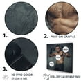 thumbnail image 3 of Designart "Fierce Bare-Chested Boxer" Boxing Floater Framed Canvas Prints, 3 of 5