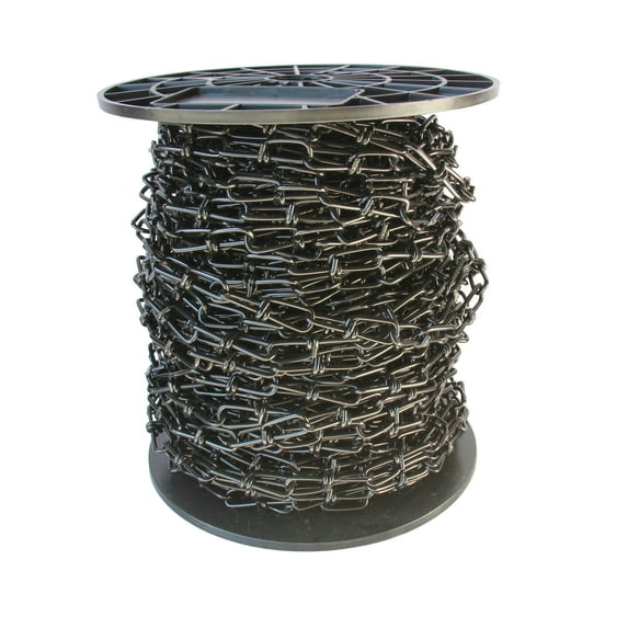RCH Hardware CH-ST52-U Steel Basket Chain, 2 Sizes, Various Finishes (164 Foot Reel)