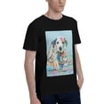 thumbnail image 2 of Bingfone A Funny Little Dalmatian Puppy Men'S Loose Fit Short-Sleeve Pocket T-Shirt, 2 of 7
