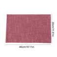 thumbnail image 3 of Cagogo Western Style Table Runner Placemats, Double Sided Heat Insulating Leather Place Mat, Decorative Dining Table Protector, Washable Nylon Table Cover for Kitchen Dining Room and Party Dinner,, 3 of 6