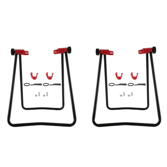 2X Bicycle Repair Stand Wheel Kick Holder Carrier Centering Tools Bracket for Bicycle Wheels Road Tools Maintenance