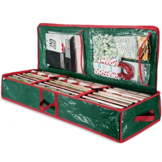 Yhmxh Organizadores y almacenamiento Bolsa de almacenamiento para artículos de primera necesidad, decoración navideña, organizador multifuncional. Almacenamiento de ducha Almacenamiento de juguetes