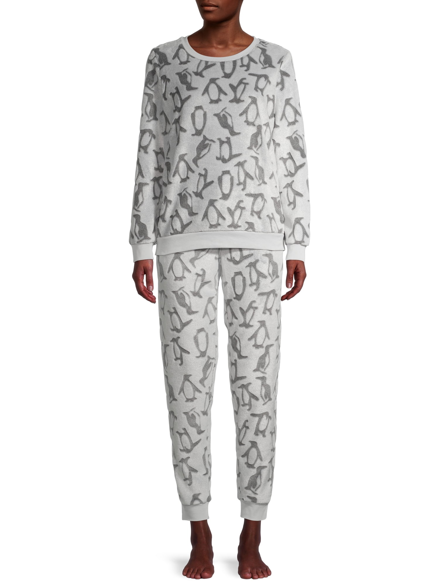 George Women's and Women's Plus Plush Pajamas, 2-Piece Set