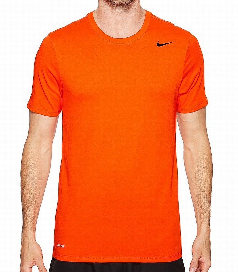 Nike - Nike NEW Orange Mens Size XL Dri-Fit Crewneck Short-Sleeve Tee T ...