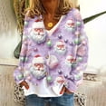 thumbnail image 2 of Idoravan Oversized Cardigans for Women Women's Casual Cardigan Button Christmas Printed Fashion Jacket Top, 2 of 5