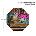 thumbnail image 2 of Fuzoiu Graffiti Lamp Urban Scene Print Leather Coasters Set,Drink Coasters Set of 4,for Tabletop Protection, Durable PVC Coasters,Home Décor and Housewarming Gift-Octagon, 2 of 6