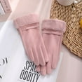 thumbnail image 7 of qolati Gloves for Women Winter Faux Fur Warm Driving Gloves Soft Touchscreen Texting Windproof Gloves Cold Weather Knitted Thermal Elastic Mittens, 7 of 7