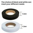 thumbnail image 2 of 6 Rolls White Black Double Sided Sewing Accessory Adhesive Tape Cloth Apparel Fusible Interlining Iron on Melt Omentum, 2 of 6