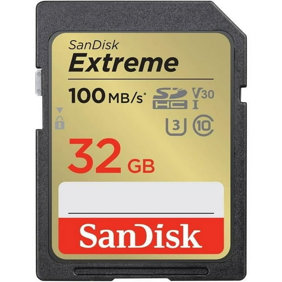 32GB 100-60 Mbps Extreme UHS-I SDHC Memory Card