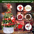 thumbnail image 4 of HOMEYA 24in Tabletop Christmas Tree Small Mini Artificial With LED Light & Ornaments, 4 of 10