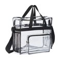thumbnail image 2 of Qarigey Bolsa transparente moderna y práctica para almacenamiento de viaje bolsa de gran capacidad impermeable transparente Bolsas de mensajero y de hombro, 2 of 6