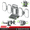 Compatible with Milwaukee 18V, variant on Kzreect 10000LM LED Work Light Compatible with Mil-w-k 18V, 360° Lighting, Adjustable Brightness/CCT, Battery/Type-C Powered & 2 Outputs for Construction Camping