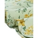 thumbnail image 5 of INSPIRAR CHIC Blusa de Raso Cruzada de Cuello en V con Mangas Cortas y Volantes M Verde Claro, 5 of 6