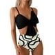 thumbnail image 5 of MKLEKYY Trajes De Baño Mujer Dos Piezas Women'S High Waisted Bikini Sets Two Piece Swimsuit Bathing Suit Swimwear, 5 of 6