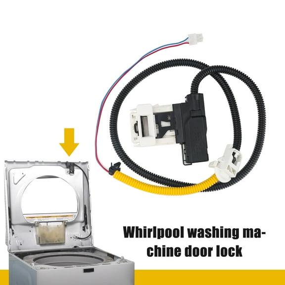 3mirrors Washer Lid Lock Assembly Fit for Whirlpool Maytag Amana Kenmore, Washing Machine Door Latch Assembly Replaces W11307244 W10682535