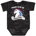thumbnail image 3 of Inktastic Proud To Be an Americorn with Unicorn and Stars Boys or Girls Baby Bodysuit, 3 of 5