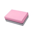 thumbnail image 3 of Bloques de espuma EVA de 23 x 15 x 8 cm para ejercicios de estiramiento y pilates. Regalos. Rosa y gris, 3 of 8