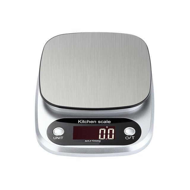 Báscula Digital de Cocina Pastelera de Acero Inoxidable - Alta Precisión - Apagado Automático, Batería Incluida JAMW Sencillez