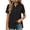 Black#womens summer tops#53, variant on Women Summer Tunic Tops Henley V Neck Tee Shirts Short Sleeve Loose Fit T Shirts 2026 Summer Fashion Streetwear Tops White M