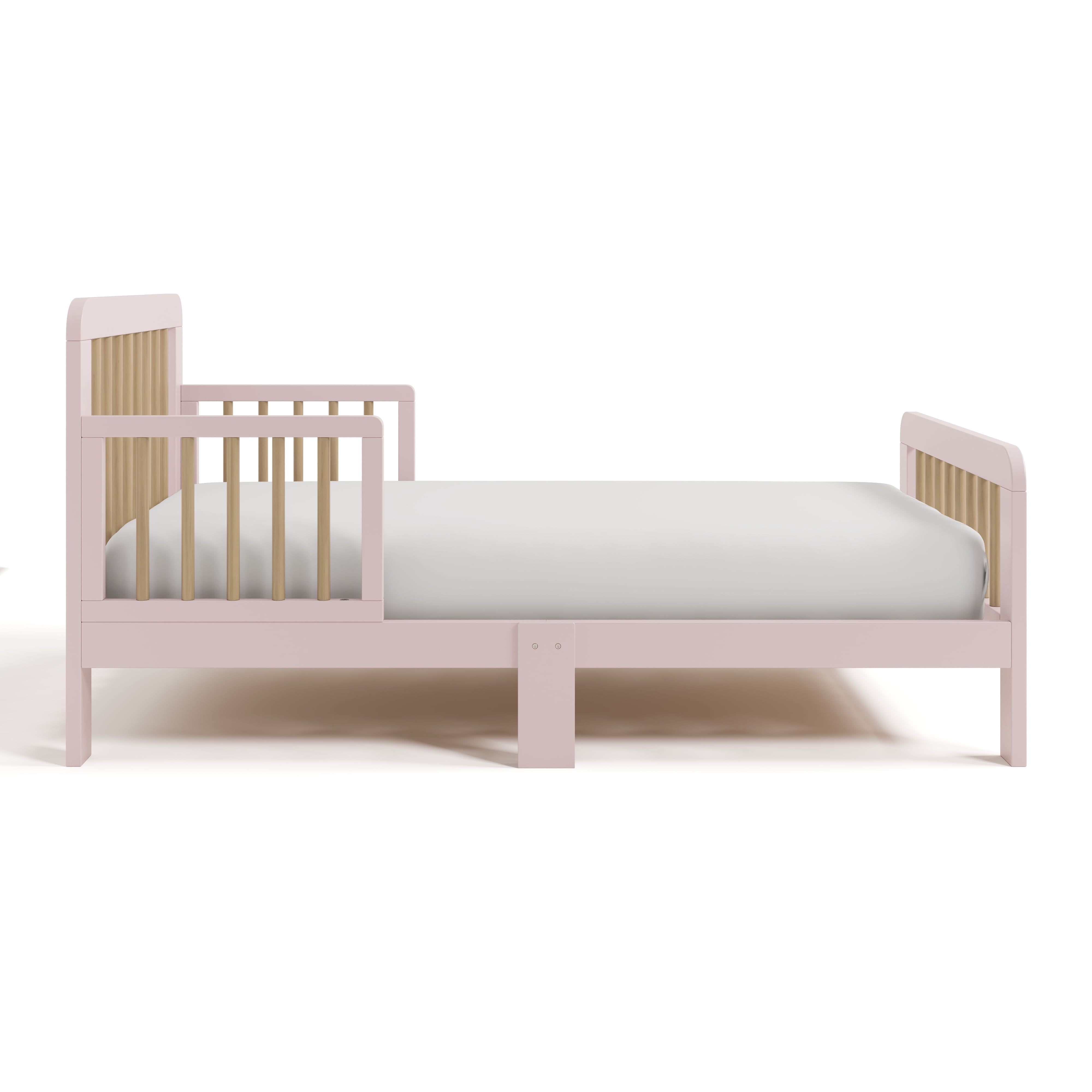 Storkcraft Pasadena Toddler Bed, Blush with Driftwood