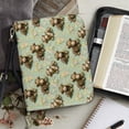 thumbnail image 4 of FOR U DESIGNS Highland Cow Flower Bible Cover Case Lightweight Bible Cover Leather Case for Women PU with Adjustable Strap Bible Cover for Bible Study Size M Abrasion Bible Carrying Bag for Men, 4 of 7