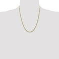thumbnail image 2 of Diamond2Deal 14K Yellow Gold 2.8 mm Semi Solid Rope Chain Necklace for Women 22", 2 of 7