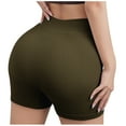 thumbnail image 5 of Kovlvoll Yoga Shorts for Women Elastic Low Waisted Slim Fitting Casual Solid Color Workout Sports Short Leggings, 5 of 5