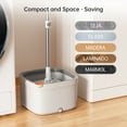 thumbnail image 2 of KZKR Spin Mop and Bucket Set with Handle, Built-in Wringer, 360° Flexible Mop Head, Separate Dirty Water System, 2 of 8