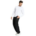 thumbnail image 5 of Tyhengta Mens Pants Athletic Open Bottom Running Pants Mesh Mens Sweatpants with Pockets Black S, 5 of 9