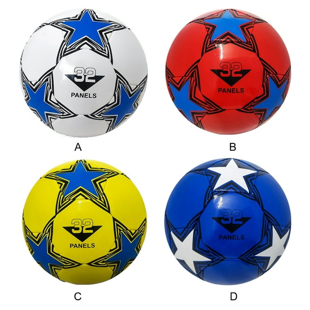 VONKY Machine Stitched Panels Size 5 Soccer Ball For Teamwork Soft PVC Cover For Smooth Handling Footballs red