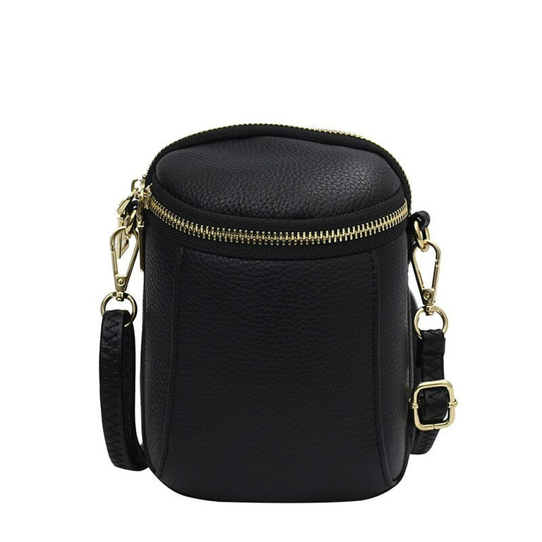 Black LEATHER Small Cute Side Bag WOMEN SHOULDER BAG Small