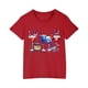 thumbnail image 1 of Vestido Corto de Verano Niños Niños Niñas Camiseta de Algodón Cuello Redondo Lindo Día de la Independencia Imprimir Top, 1 of 5