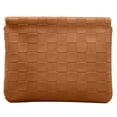 thumbnail image 2 of 7x5.5 Inch Snap Closure Leather Organizer Pouch - Large Portable Waterproof Women's Purse Organizer for Cosmetics, Glasses, Jewelry & Headphones, 2 of 5