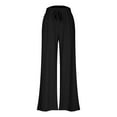 thumbnail image 6 of Posijego Womens Ribbed Lounge Pants High Waisted Wide Leg Loose Casual Lightweight Pants for Women, 6 of 8