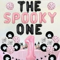 thumbnail image 2 of Halloween Decoration for a Girl's 1st Birthday, Pink and Black Balloons, Ghost 1st Birthday Banner, Bat Spider Aluminum Balloon No.1 Girl, 2 of 6