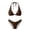Brown, variant on Bikini Sets for Women Women Cute String Triangle Bikini Sets Swimsuits Bikini for Teens String Bikini Sets for Women Ties Halter Bathing Suit Two-piece Tie Side Adjustable