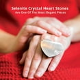 thumbnail image 4 of Himalayan Glow Selenite Crystal Heart Stone, Healing & Calming Effects, 2.5 inches, 3 Count, 4 of 8