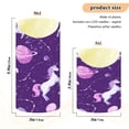 thumbnail image 4 of Iauyy Flameless Candles Battery Operated LED Pillar Candles with Remote and Timer, Purple Pattern-A Set of 2 （M), 4 of 8