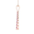 thumbnail image 4 of 0.48 ct Brilliant Round Cut Simulated Pink Diamond 14k Rose Gold Pendant with 16" Chain, 4 of 4