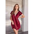 thumbnail image 3 of Ekouaer Nightgown V-neck Sleepwear Lace Nightwear Soft Lingerie for Women, 3 of 6