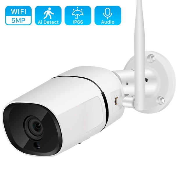 Cámara IP de 4MP para exteriores, videocámara de seguridad con Audio bidireccional, Wifi, detección humana, H.265, bala, CCTV, visión nocturna infrarroja, 1080P, 5MP