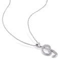 thumbnail image 3 of Everly Women's Diamond 10k White Gold Necklace, 3 of 6