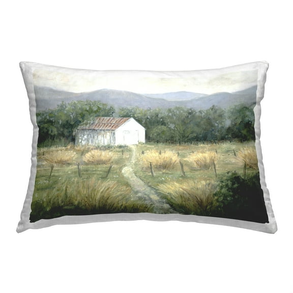 Stupell Industries Traditional Rural Cottage Decorative Printed Throw Pillow, 14 x 20
