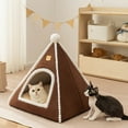 thumbnail image 2 of Lit d'Hiver Isolé pour Animaux de Compagnie, Design de Tente Chaud et Confortable pour Petits et Moyens Chats, Utilisation Intérieure et Extérieure, Environnement Thermique Sûr, 2 of 6